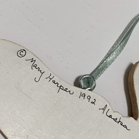 Alaska Moose wood ornament Mary Harper - Picture 8 of 16